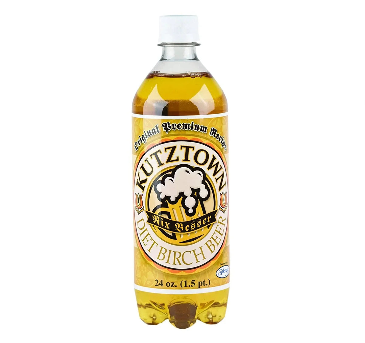 Pack of 12. AmishTastes Diet Birch Beer, Kutztown "Nix Besser" PA Dutch Style, 24 Oz