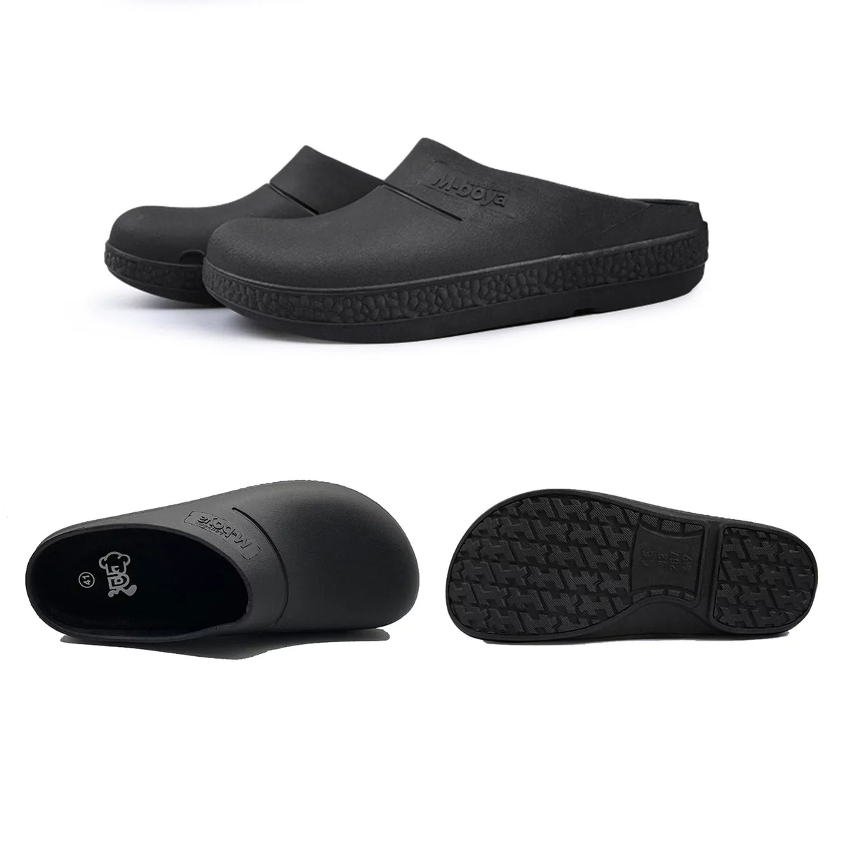 FULORIS Slip immune Kitchen Shoes Oil immune Chef Shoes for Men Adult