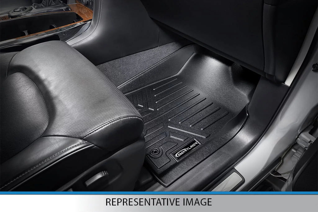 Floor Mats 2 Row Liner Set for 2014-2021  Transit Connect, Black. Smartliner SA0363-B0478 36 x 5 x 28 in
