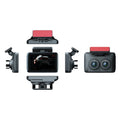 Andoer 3 Cameras Dash Cam 4in Clear Car Rearview Mirror Car Video Recording Camcorder Wide Angle Car Camera Recorder Auto Safety Driving Recorder