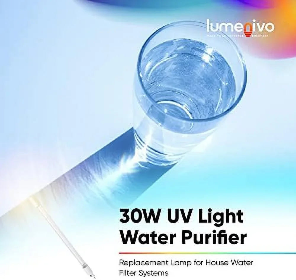 30w uv light moisture purifier replacement lamp for aquasana whole house aqua filter system, sterilight uv lamp filter - 1 pack