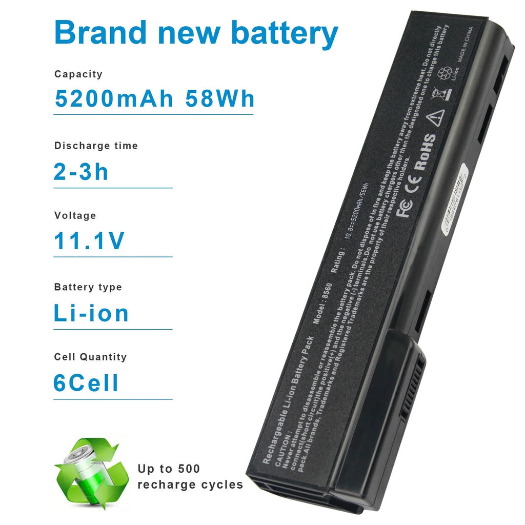 Battery For  ProBook 6360b , ProBook 6460b