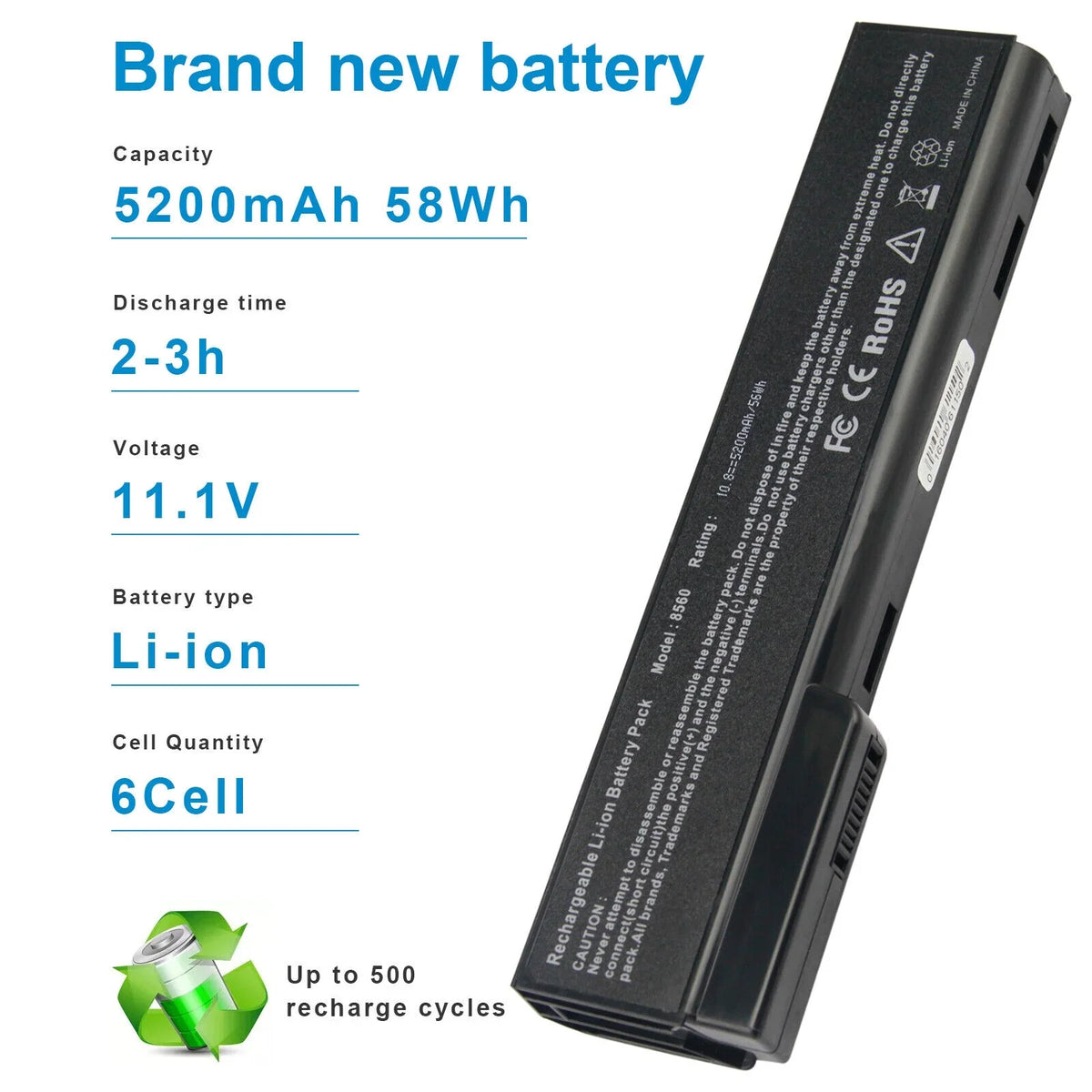 Battery For  ProBook 6360b , ProBook 6460b