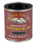General Finishes, EXTERIOR 450 STAINS, Black Walnut, Quart