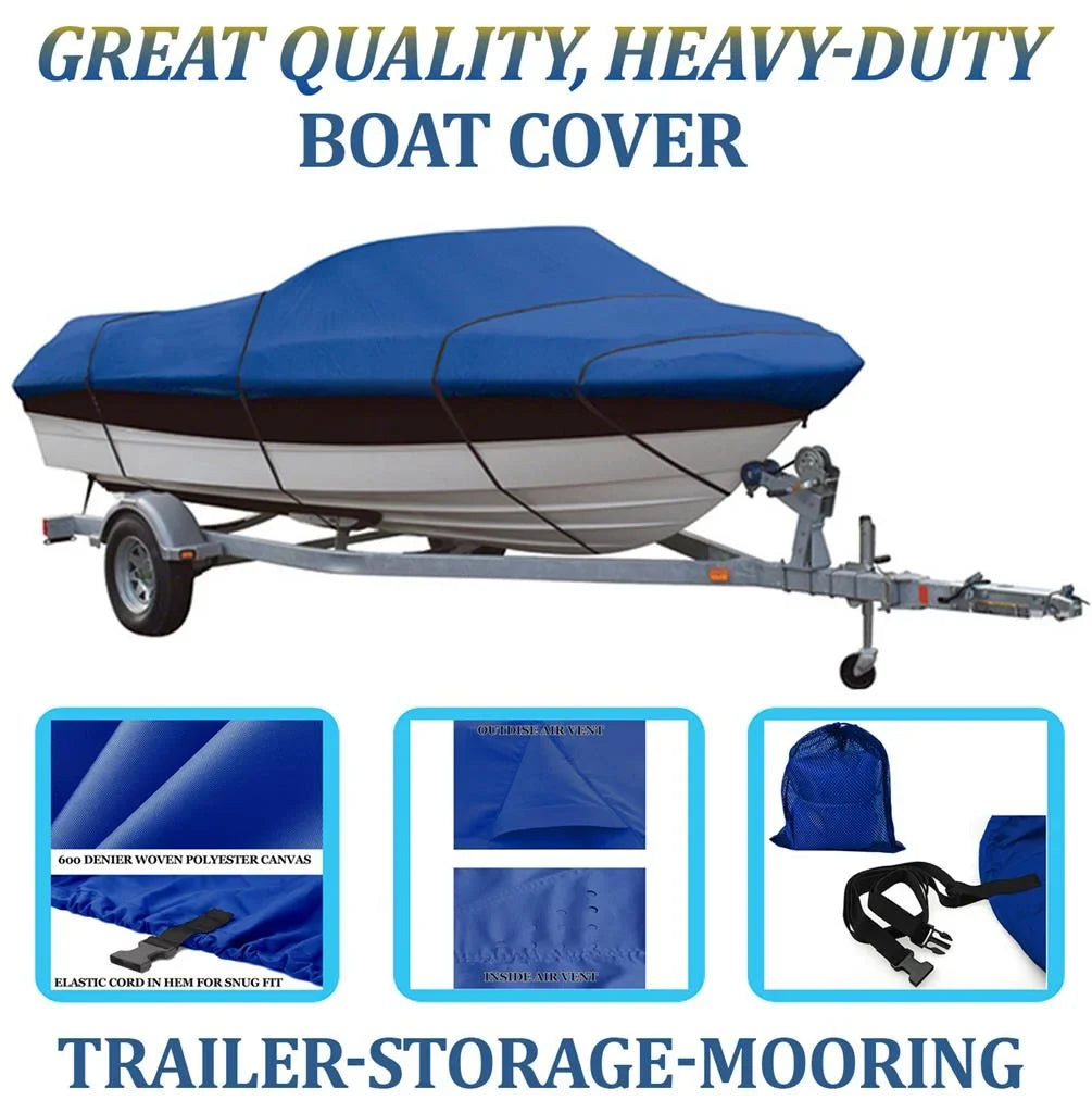 BLUE, top-notch high-grade craft protector appropriate for FOUR WINNS SUNDOWNER 195 CUDDY O/B 1993-1994