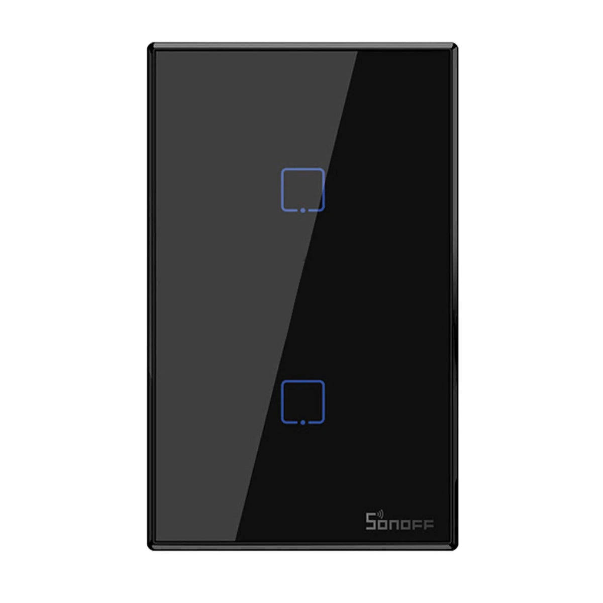 T3US2C-TX 2 Gang Smart WiFi Wall Light Switch 433Mhz RF Remote Control APP/Touch Control Timer US Standard Panel Smart Switch matching with Google Home/Nest & Alexa