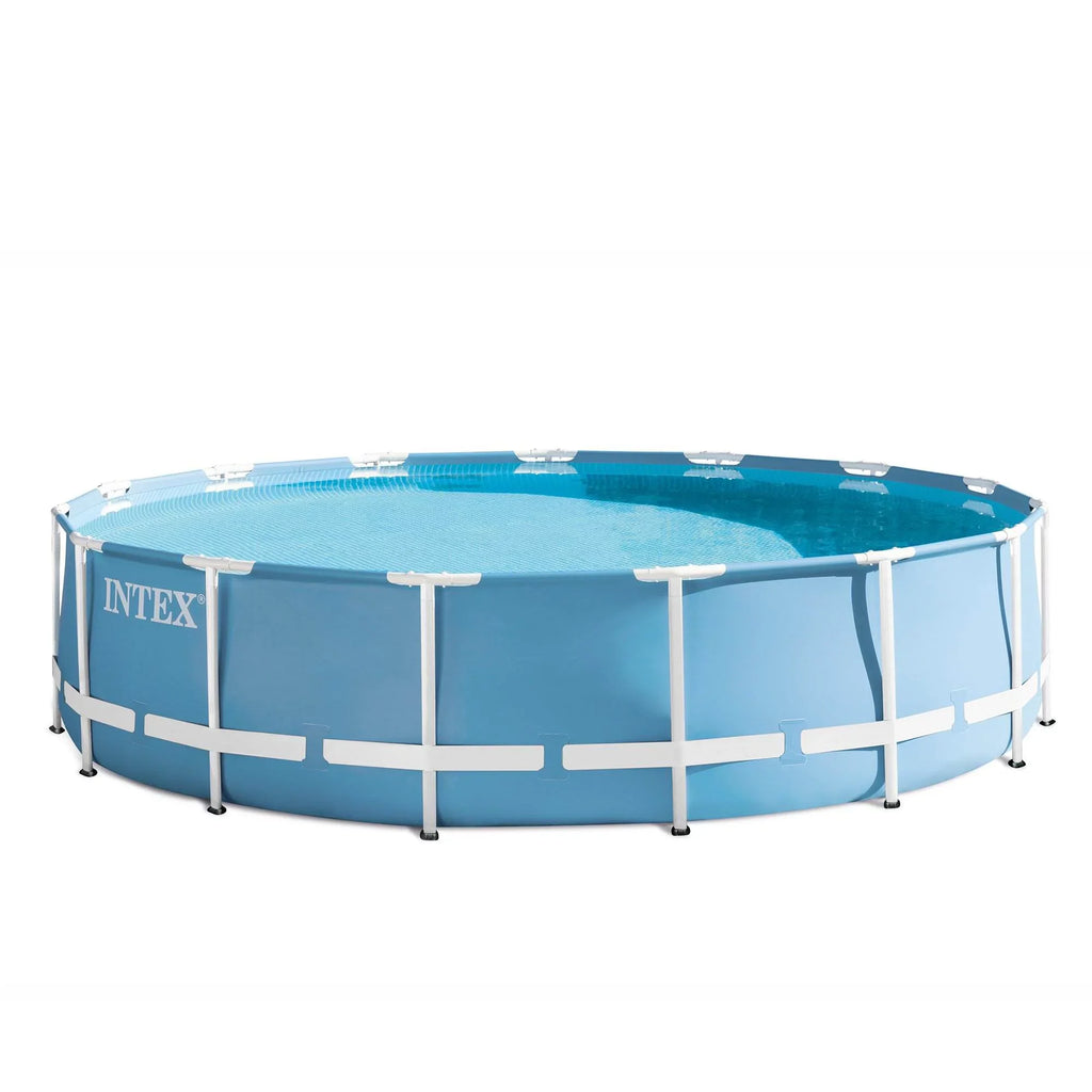 Intex 15 Feet x 48 Inches Prism Frame Pool Set with Ladder, shield, & Pump (Used)