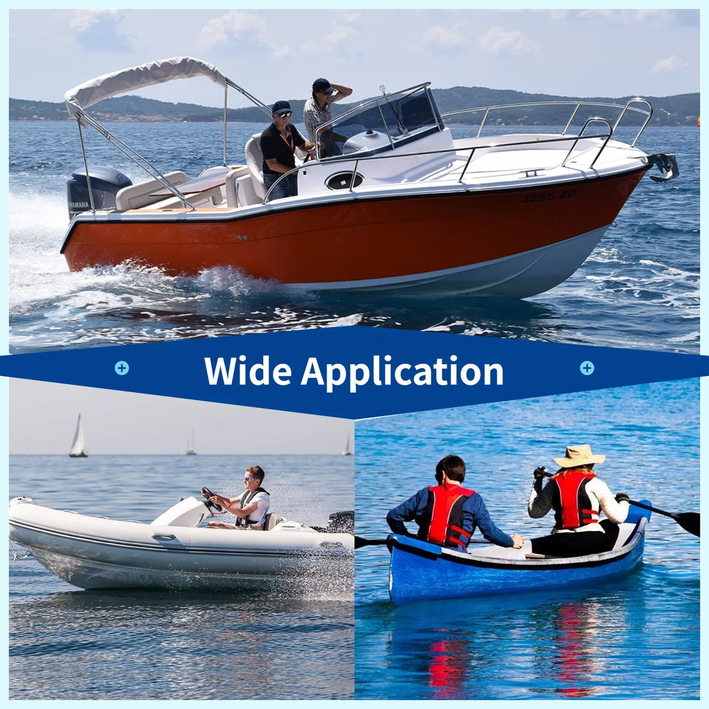 Marine ship Rope Ladder, 3-Step Portable Rope Boarding Ladder, Folding Climbing Ladder for Inflatable vessel, Sailboat, Kayak, Canoeing, Motorboat