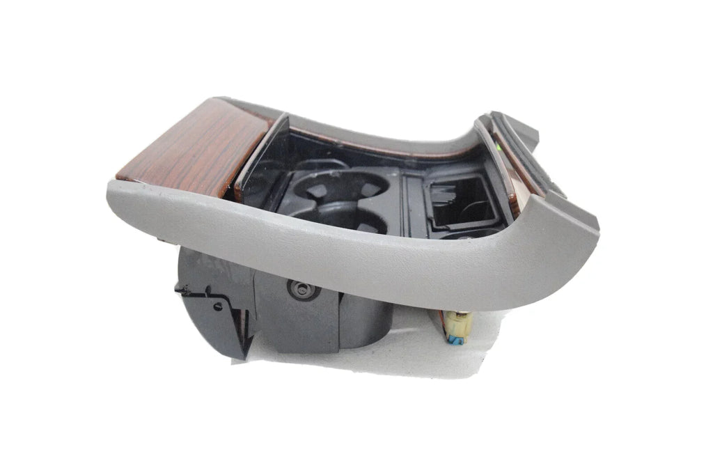 Center Console Cup Holder Woodgrain + Gray appropriate With 03 04 05 06 Cadillac Escalade