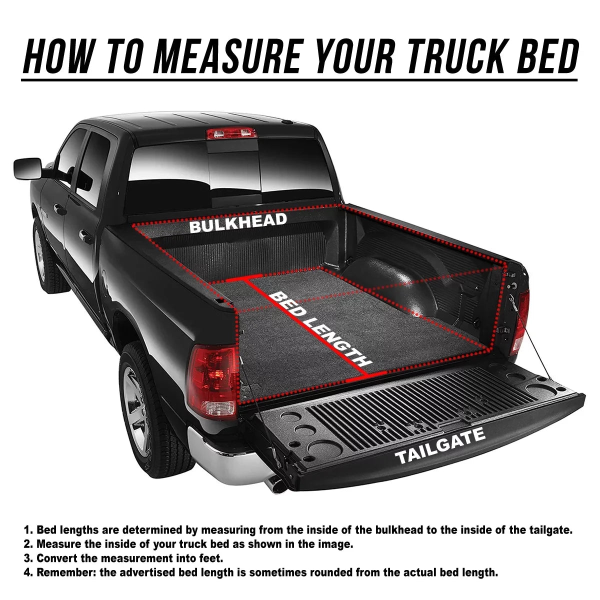 DNA Motoring TTC-TRISOFT-042 For 2004 to 2012 Chevy Colorado GMC Canyon 5'3" Fleetside Bed Tri-Fold Adjustable Soft Trunk Tonneau wrap 05 06 07 08 09 10 11