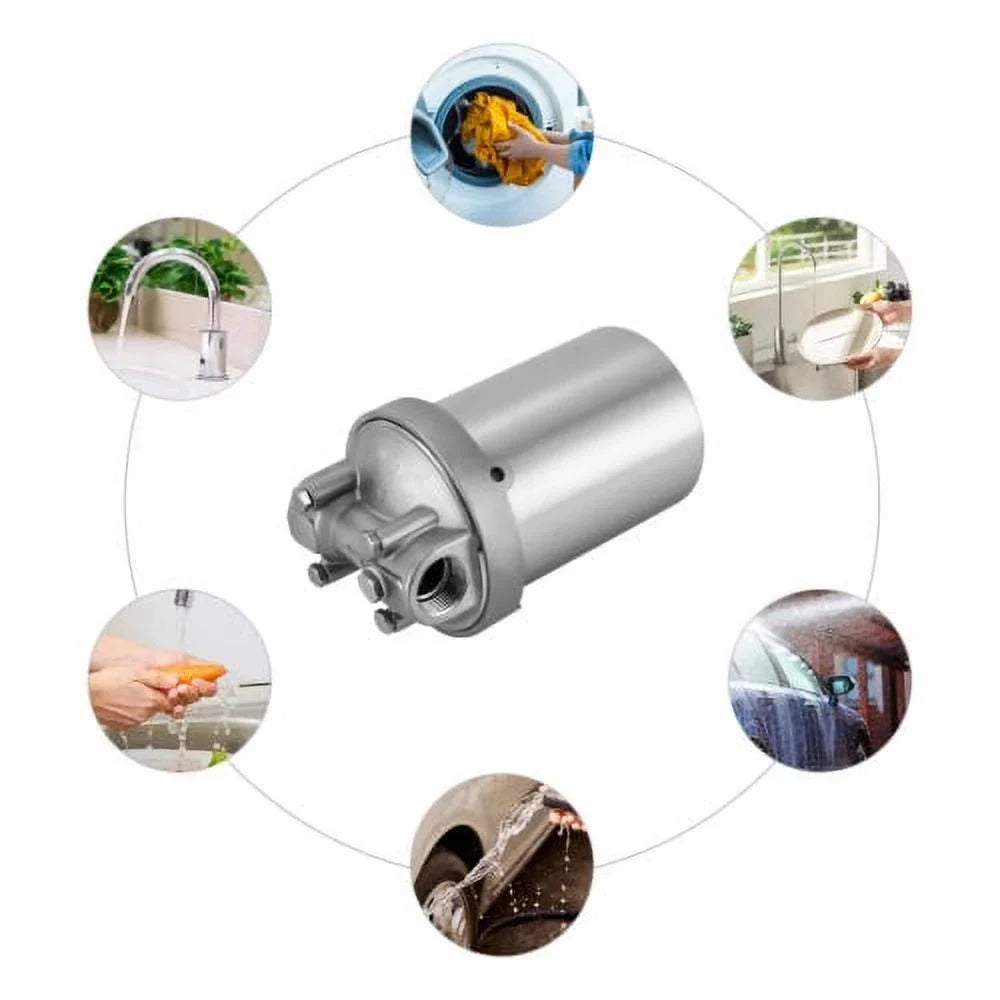 Commercial Heavy Duty moisture Filter Shell Housing- 5" Filter 3/4" Inch Npt Inlet
