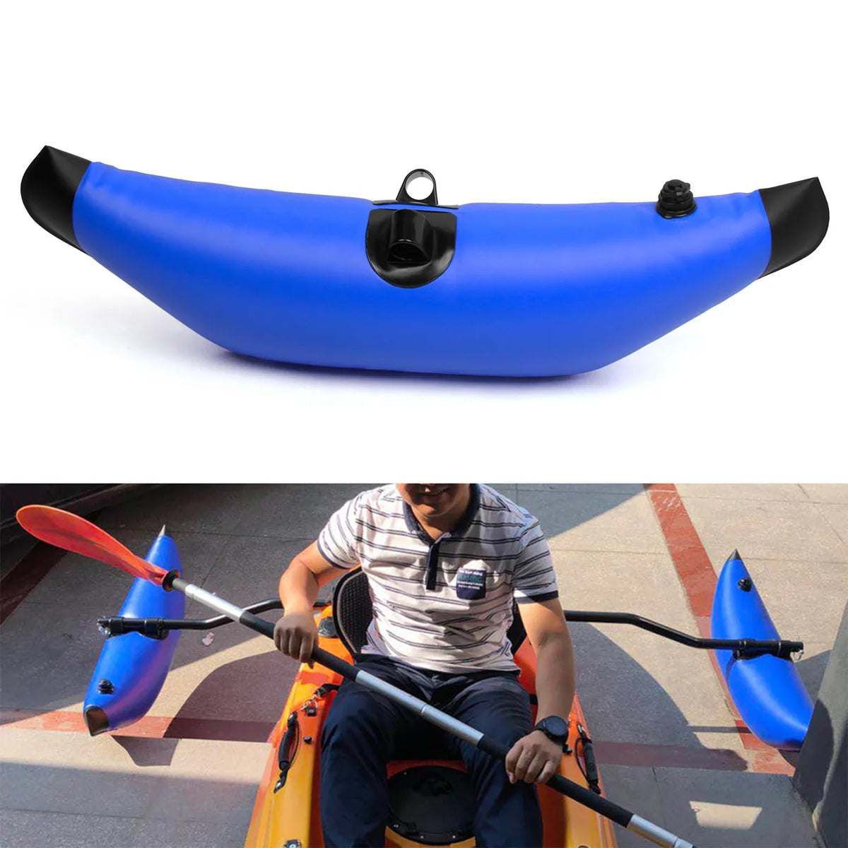 GoolRC Kayak PVC Inflatable Outrigger Float, Sidekick Arms Rod, Fishing Standing Float Stabilizer System Kit, Kayak Float for Ultimate Stability and Support, Perfect for Fishing Expeditions