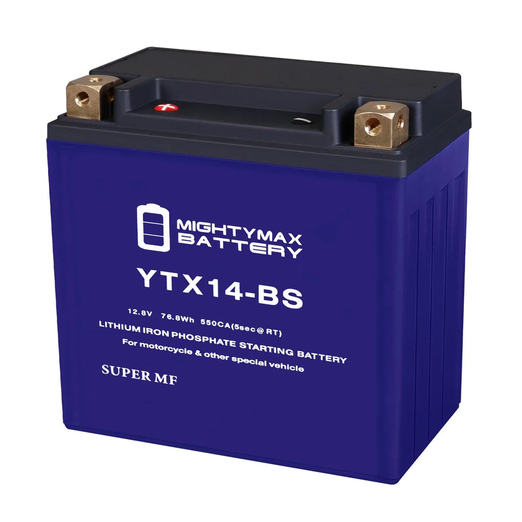 YTX14-BS Lithium Replacement Battery matching with Moto Guzzi 750 V7 III Dark 18