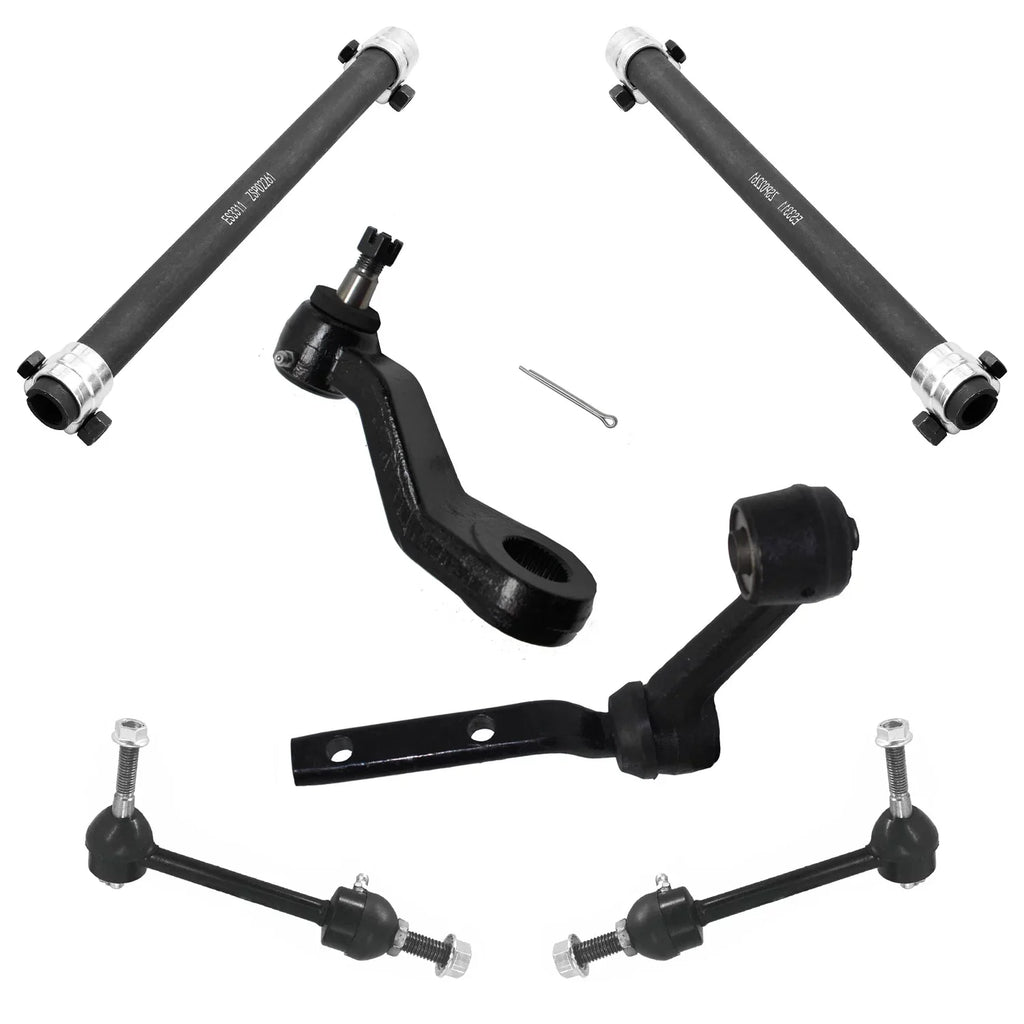 Detroit Axle - 16pc Front Suspension Kit for 1998-2002 Mercury Grand Marquis Lincoln Town Car  Crown Victoria, Ball Joints Tie Rods Pitman Idler Arms Adjusting Sleeves Front Rear Sway Bars