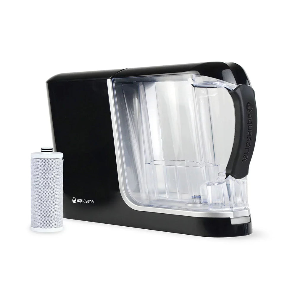 Aquasana Clean aqua Machine, Powered aqua Filter Pitcher, Filters 320 Gallons, Black
