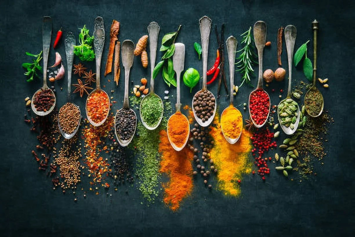 Ultimate Pantry SEASONING, HERB, SPICE and SEASONED SALT Set | 40 Count | Premium | Everything Your Spice Rack Needs | Hand Crafted by June Moon Spice Company