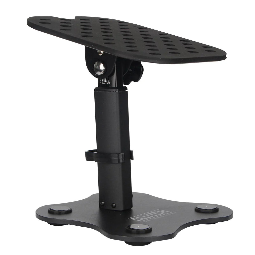 Clutch CL-DMS250 Mighty Series Desktop Studio Monitor Speaker Stands with Yellow Pad Trim Kit Package