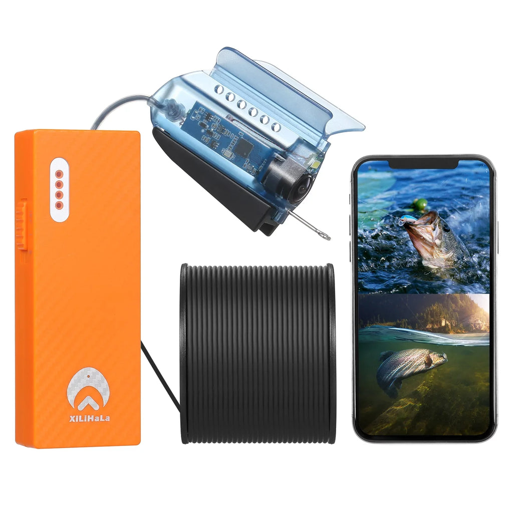 Gofishup 1080P Underwater Fishing Camera Fish Finder with APP Control, Live Video for Ice Lake Sea ship Kayak Fishing