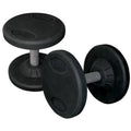 York Barbell 26124 Rubber Pro Style Dumbbell, Set of 2 - 125 lbs