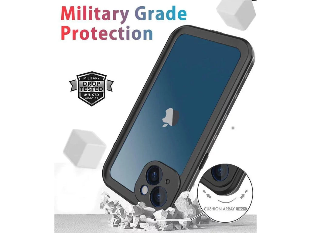 For iPhone 13 Case Waterproof Shockproof Dustproof Full-Body with Built-in Screen Protector,Underwater Full Sealed protector Protective for iPhone 13 6.1 inch