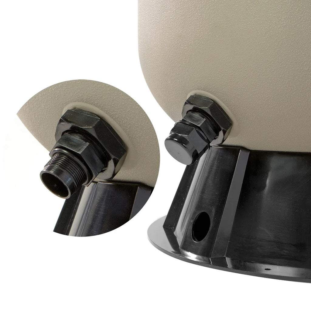 XtremepowerUS Sand Filter System 19", Pressure aqua, 360 degree rotation of valve 24,000 Gallons, Gray