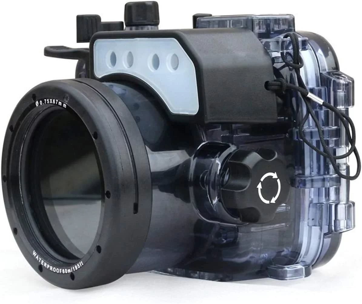 Seafrogs 60M Underwater Camera Housing w/ Dome Port & Two Hands Aluminium Tray Kit, Waterproof case for  RX100 I II III IV V RX100 M2 M3 M4 M5