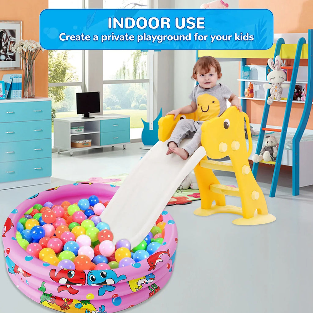 Round Inflatable Baby Swimming Pools, 47"x12" 3 Ring Portable inflatable Swimming Pool for Kids, Kiddie Paddling Pool Indoor&Outdoor Toddler aqua Game Play Center for Kids/Girls/Boys,Pink