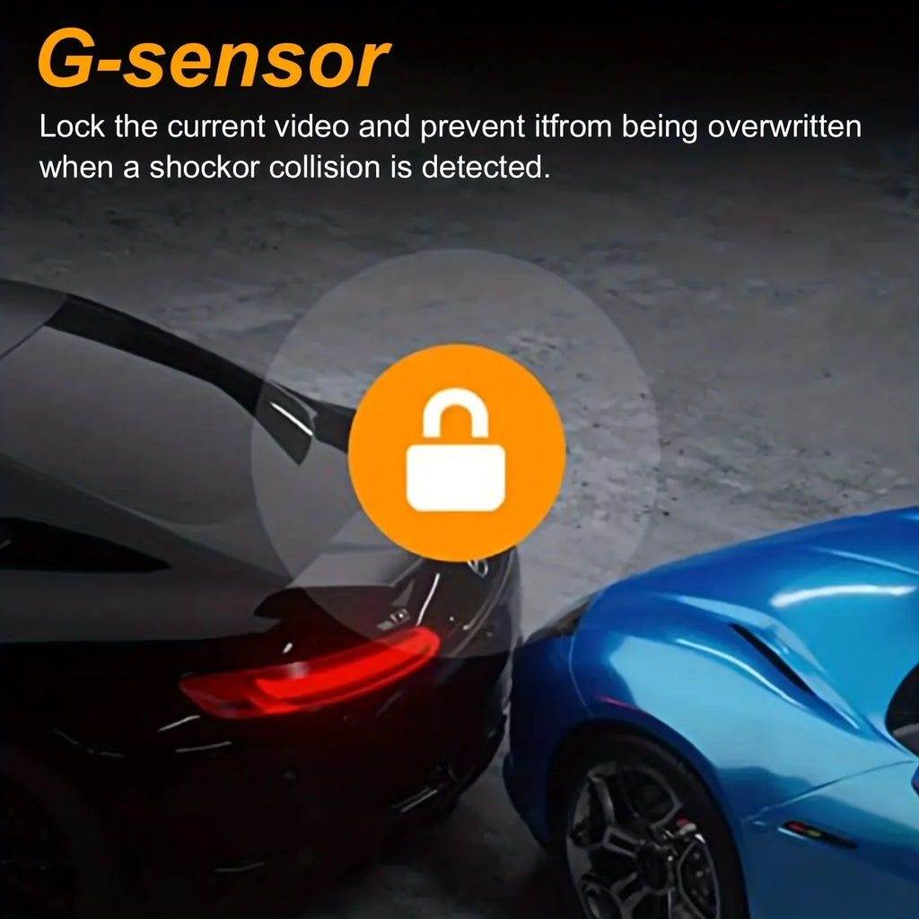 Dash Camera Front And Inside With 32G SD Card, 3.16inch Dash Cam 1080P, G Sensor High Definition Night Vision Loop Recording Wide Angle Car DVR