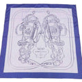 Pre-Owned Hermes HERMES scarf Carre 90 BRIDES de GALA silk navy x white ladies (Good)