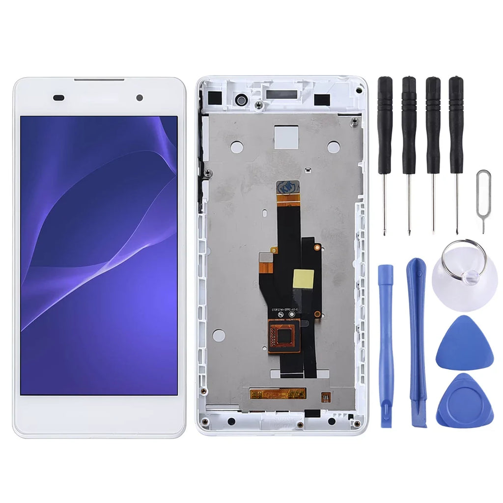 Cellphone Repair Parts  OEM LCD Screen for  Xperia E5 F3311 F3313 Digitizer Full Assembly with Frame