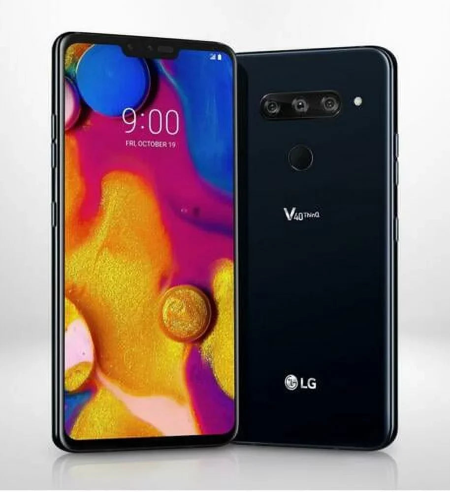 Pre-Owned  V40 ThinQ 64GB - Black (Verizon) 4G VoLTE GSM Unlocked Page Plus US Mobile (Good)