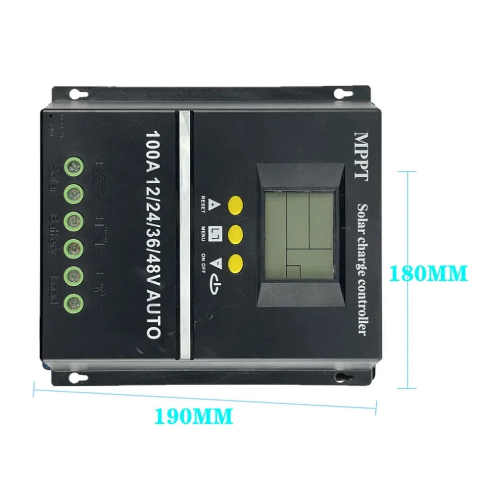 Lixada Solar Controller Automatic Voltage Identification for Rechargeable Battery Leadacid Cell LCD Display Off-grid Electrical Power Generating Systems