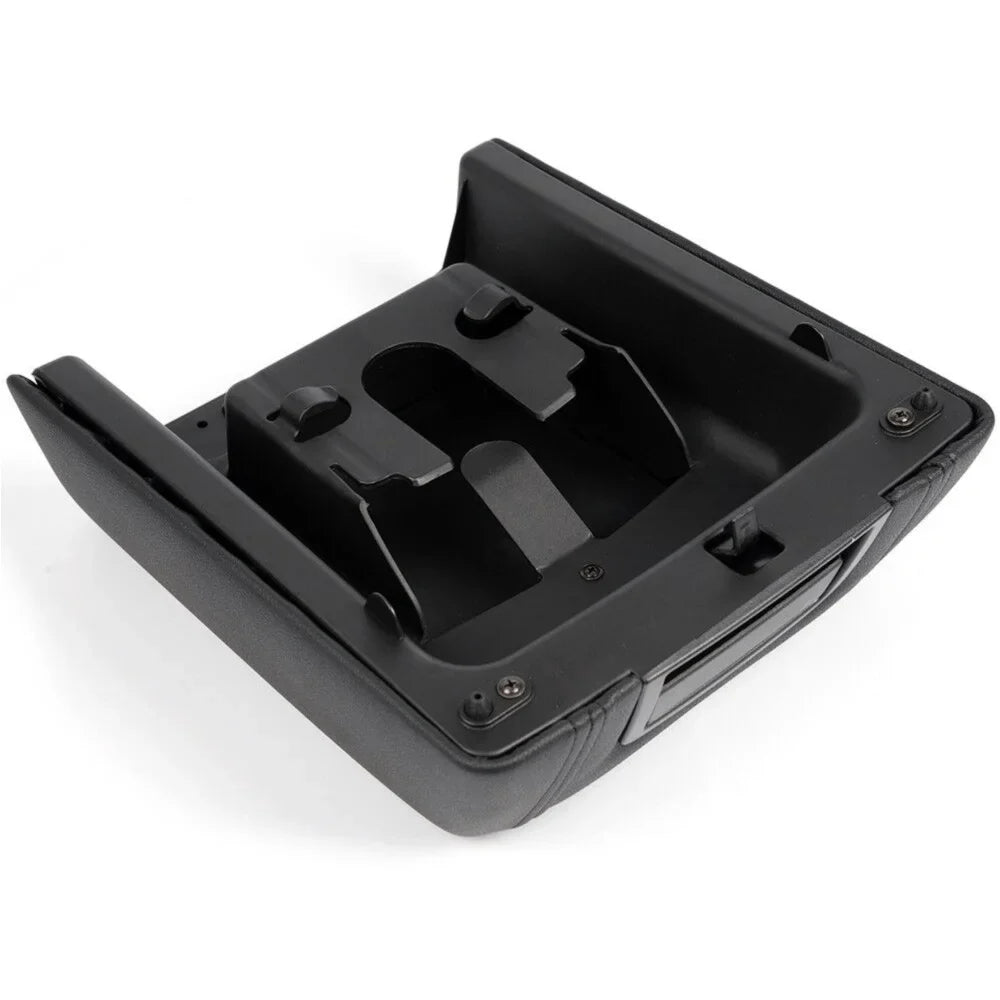 Teledu For 2004-2008  F-150 BLACK LEATHER CENTER CONSOLE ARM REST LID shield PAD