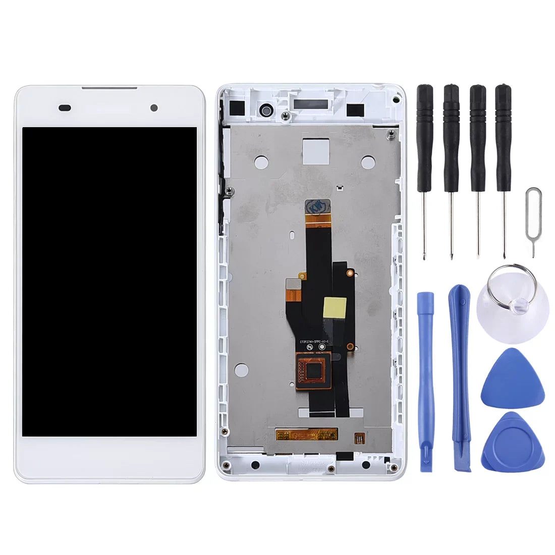 Cellphone Repair Parts  OEM LCD Screen for  Xperia E5 F3311 F3313 Digitizer Full Assembly with Frame