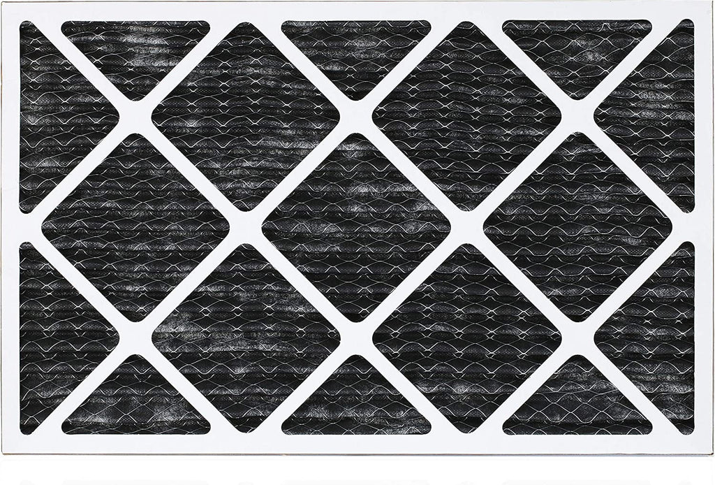 Filterbuy 18x30x1 MERV 8 Odor Eliminator Pleated HVAC AC Furnace Air Filters with Activated Carbon (5-Pack)
