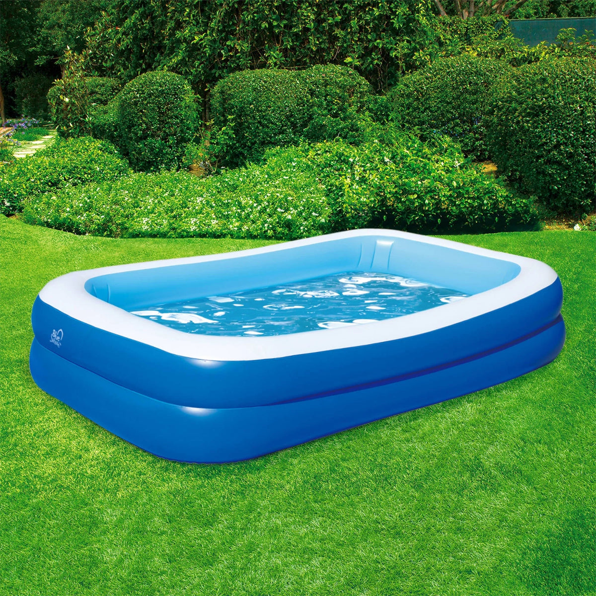 Blue Wave 103" x 69" x 22" Deep Inflatable Rectangular Family Pool w/protector