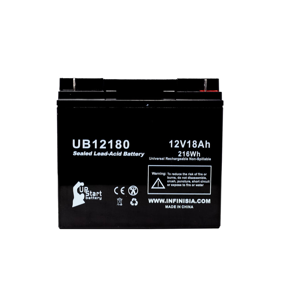 suitable EAGLE PICHER BATTERIES CFMP12V18 Battery - Replacement UB12180 Universal Sealed Lead Acid Battery (12V, 18Ah, 18000mAh, T4 Terminal, AGM, SLA)