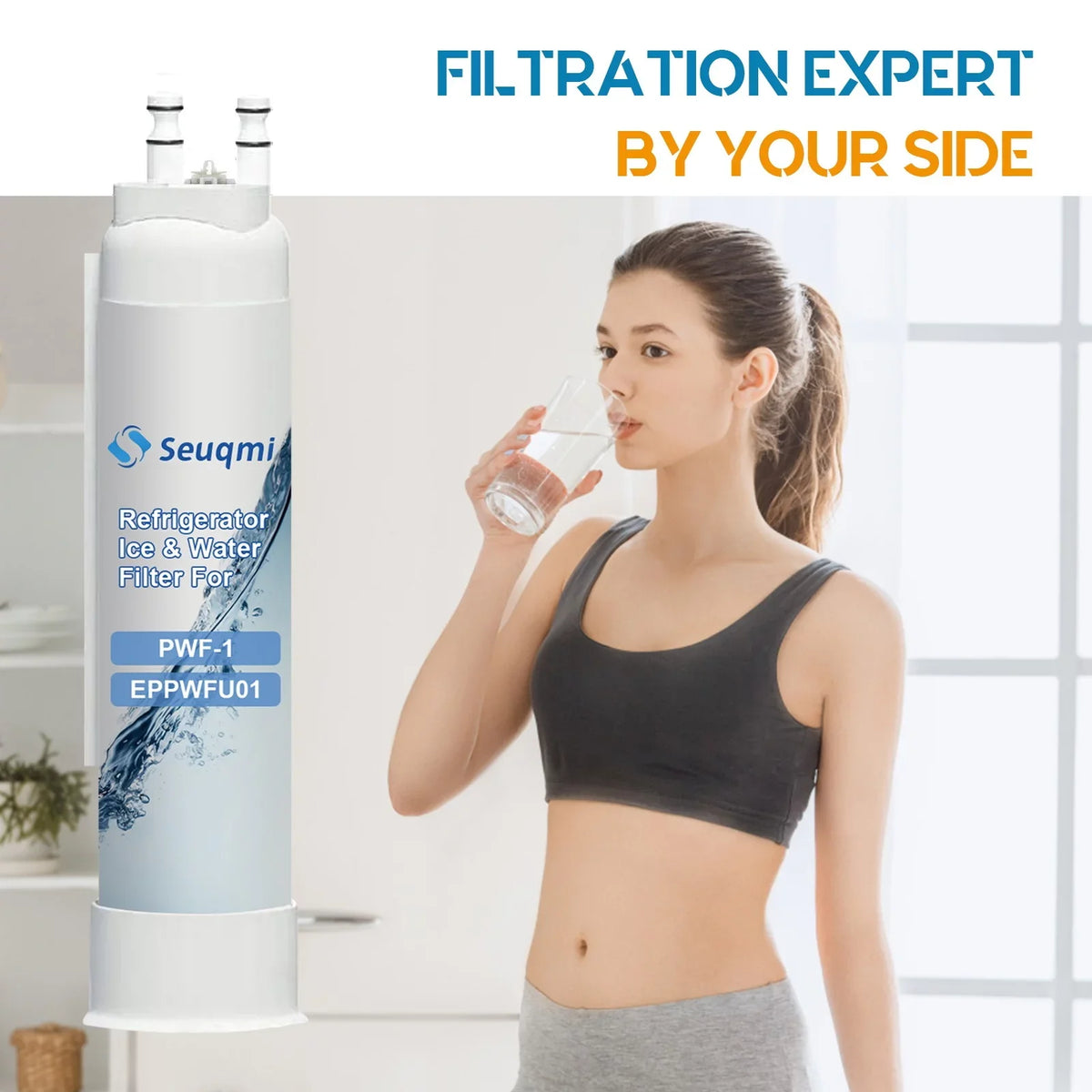 2Pack Seuqmi brand liquid and ice filters are appropriate with Frigidaire®PurePour PWF-1 FPPWFU01