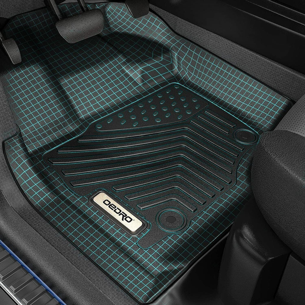 Ledkingdomus Floor Mats for 2019-2024 Subaru Forester 3D TPE Rubber Front & 2nd Seat 2 Row Liner Set All-climate
