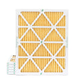 Actual Size: 19-1/2 x 24-1/2 x 7/8. 6 Pack of 20x25x1 MERV 11 Pleated Air Filters by Glasfloss