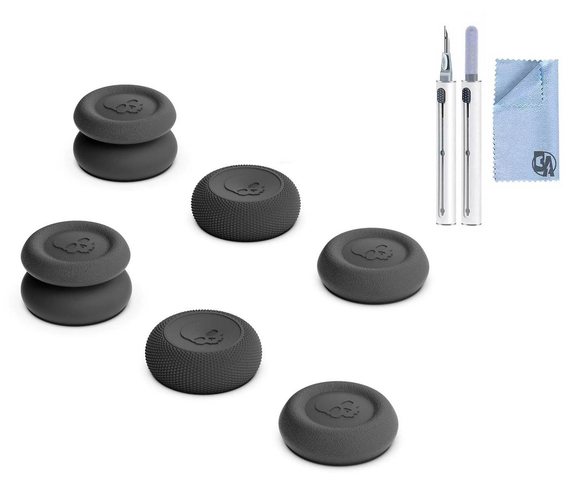Skin, CQC and FPS Thumb Grips Joystick Cap Analog Stick protector for Xbox Controller- Black, Set of 6 BOLT AXTION Bundle Like New