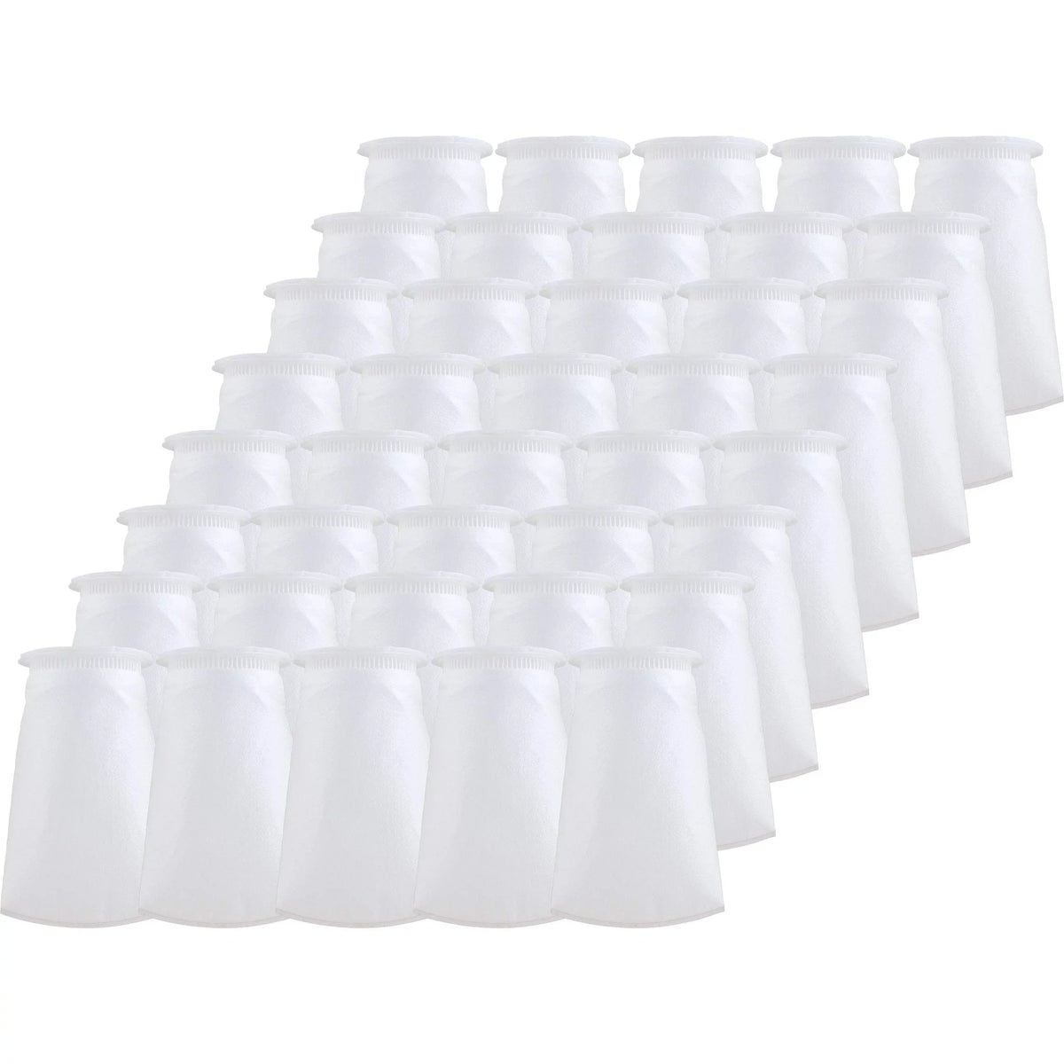 SpiroPure SP-BP-410-50 50 Micron #3 (10”) Glazed Polypropylene Felt Liquid Bag Filter BP-410-50 155391-03 (Case of 40)
