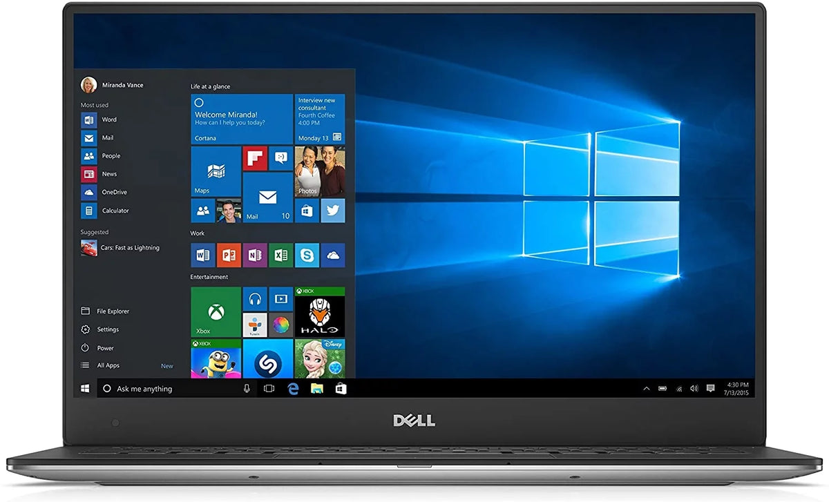 XPS 9350 13.3-Inch Laptop  Core i5-6200U 8GB 128GB SSD Windows 10 Pro