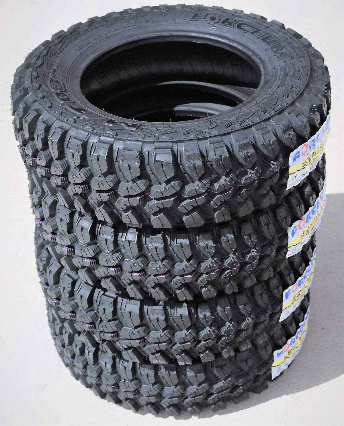 Set of 4 (FOUR) Forceum M/T 08 Plus LT 165/80R13 Load D (8 Ply) MT Mud Tires Fits: 1980 Mazda RX-7 GS, 1981-82 Mazda RX-7 GSL