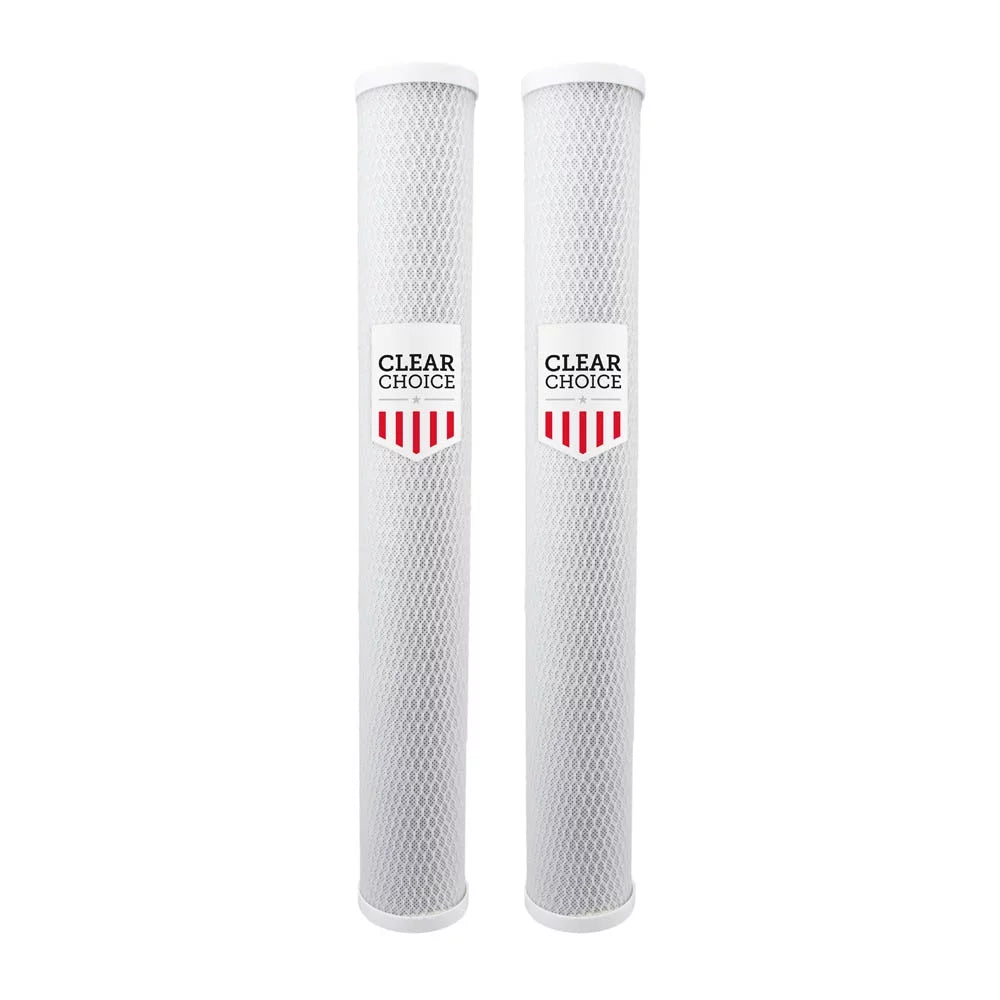 Clear Choice Sediment moisture Filter 5 Micron 20 x 2.50" moisture Filter Cartridge Replacement 20 inch RO System 155635-43, HPEV910825, 2-Pk