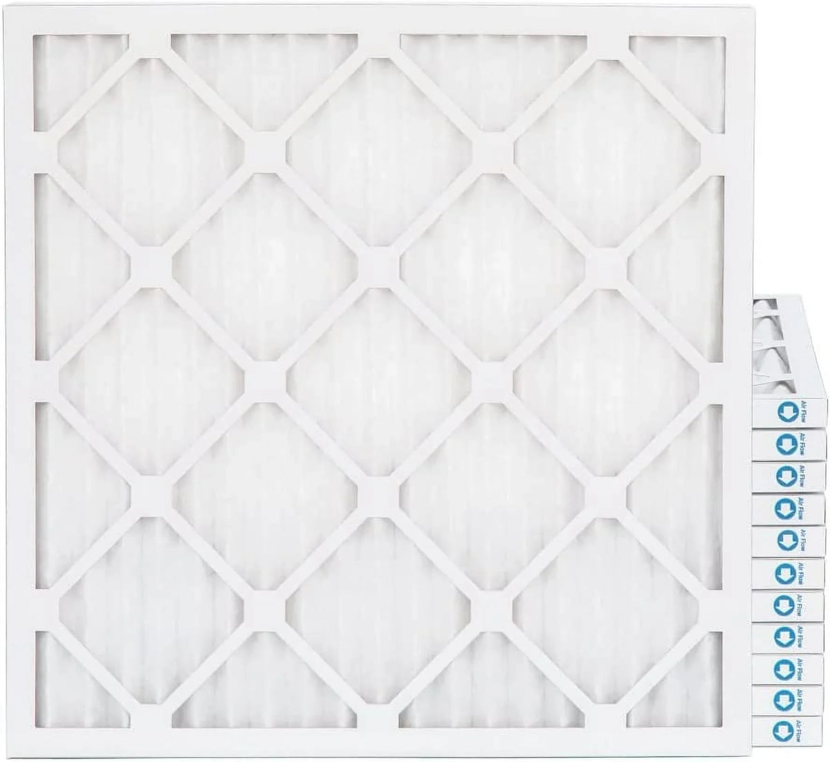 Ext Size: 24-1/2 X 24-1/2 X 3/4. Case Of 12. 25X25x1 MERV 8 Pleated HV Furne Air Filters