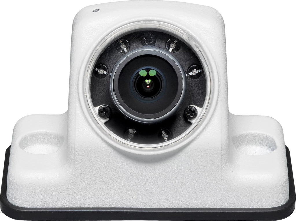 Voyager VCAHD150 Vehicle Surface Mount Heavy Duty AHD Rear Color Camera w/ Night Vision, 160-Degree Viewing Angle, IR LED Low Light Assist, White Impact immune Aluminum Housing, IP69K Waterproof