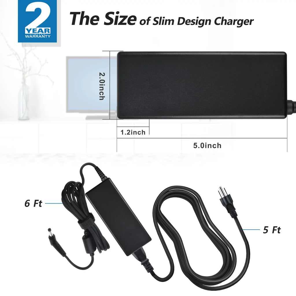 PwrON suitable AC Adapter Replacement for Goal Zero Yeti 1250 p/n: 31901 Solar Generator Power Supply Cord