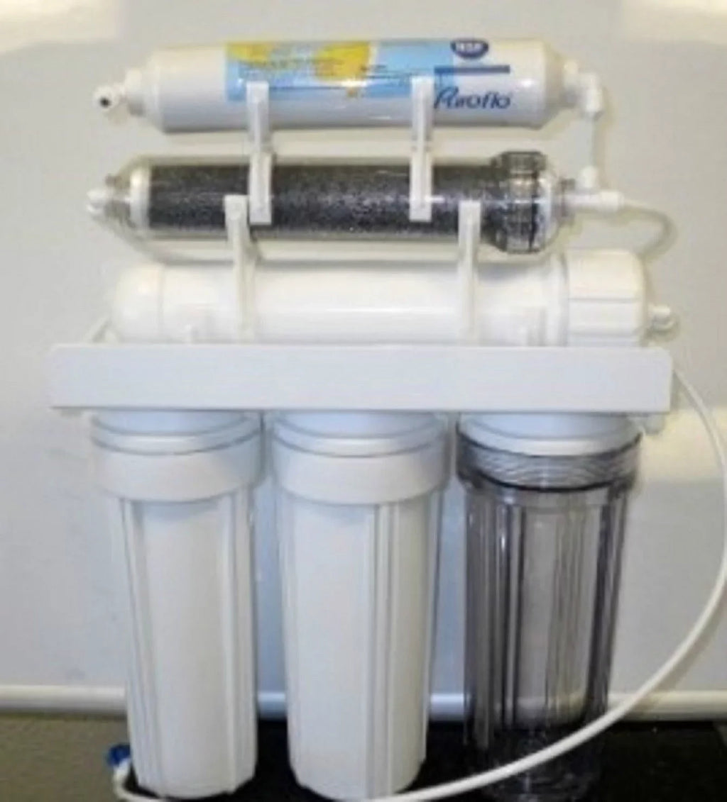 75 GPD | Portable Reverse Osmosis Dual Outlet Use (Drinking + 0 TDS Aquarium Reef / Deionization) moisture Filtration System