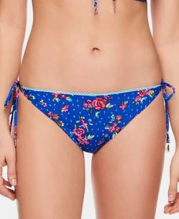 Vera Bradley Blue liquid Bouquet & Ditto Mila Reversible Bikini Bottom Women's